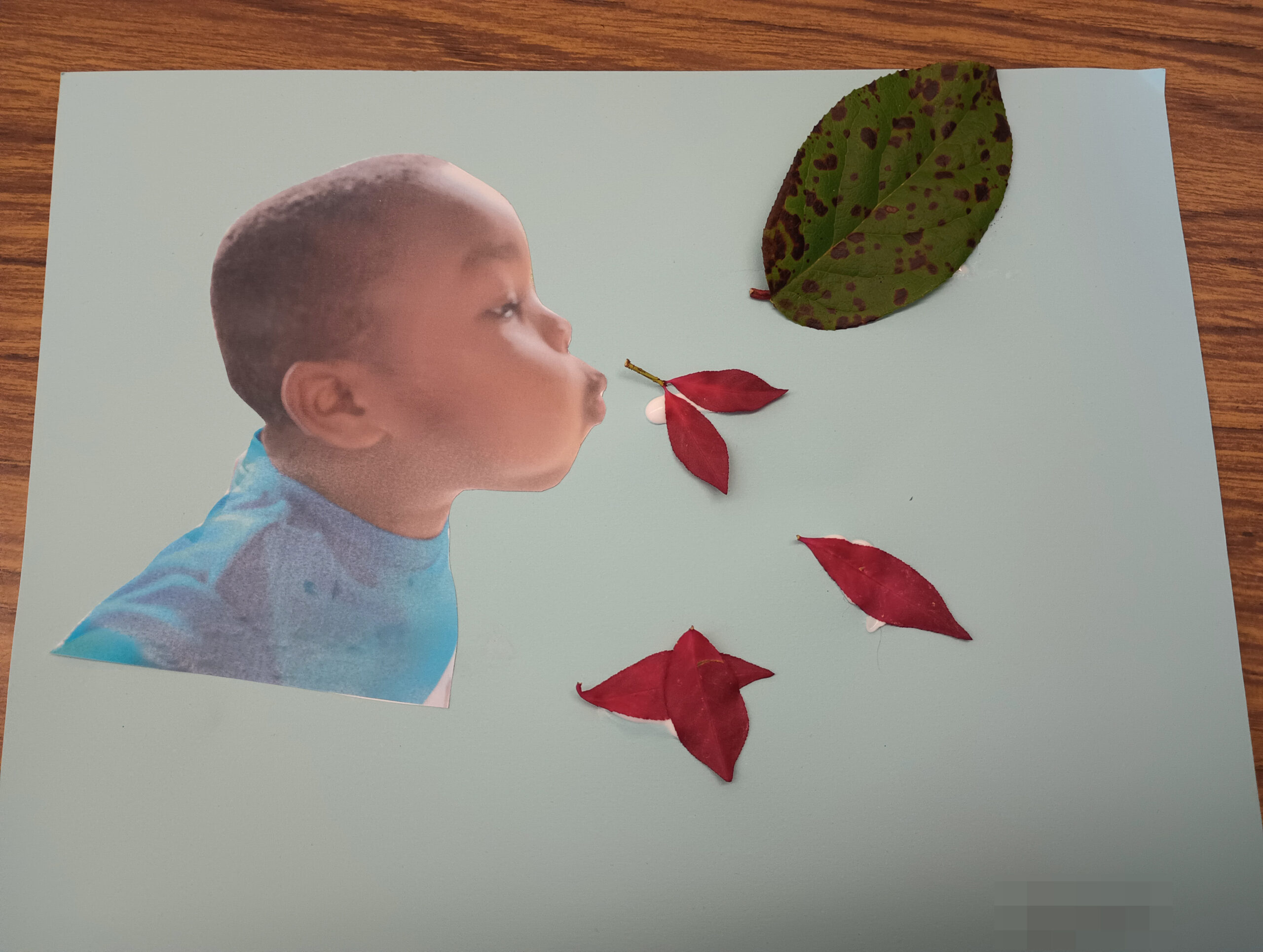 Blowing Leaves Art Project